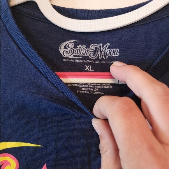 Sailor Moon Shirt Mens x Large Blue Toei Animation Casual Anime Manga - Picture 2 of 3